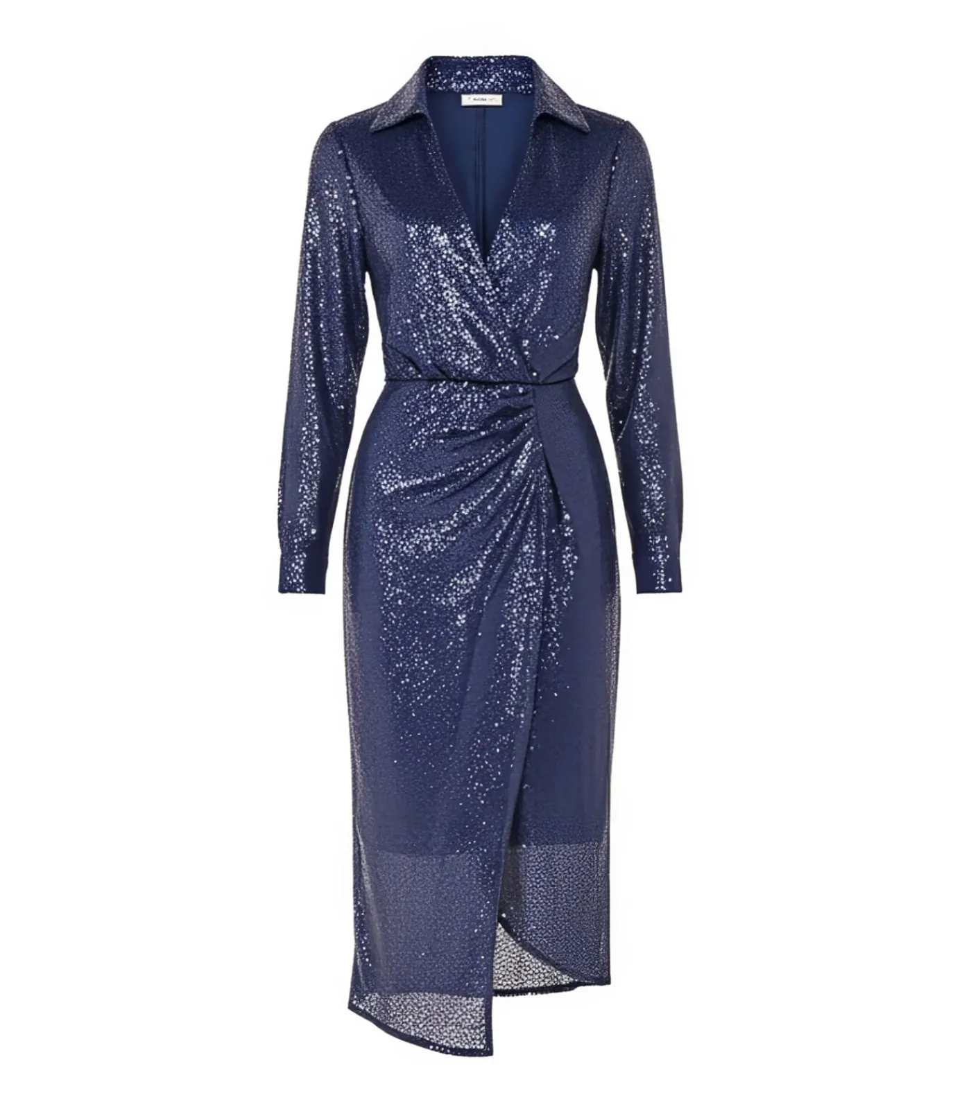 Sale Midi-jurk “Sequin Front Split Shirt Dress” DAMES Jurken