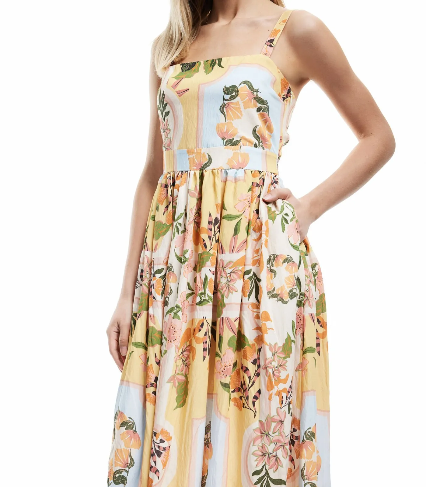 DAMES Koton Midi-jurk Vrouwen Bloemenprint Zomer