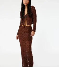 Hot Midi-rok met Kant in Slanke Pasvorm DAMES Rokken