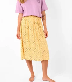 Midi-vloeiende en bedrukte rok RAVINA DAMES Rokken