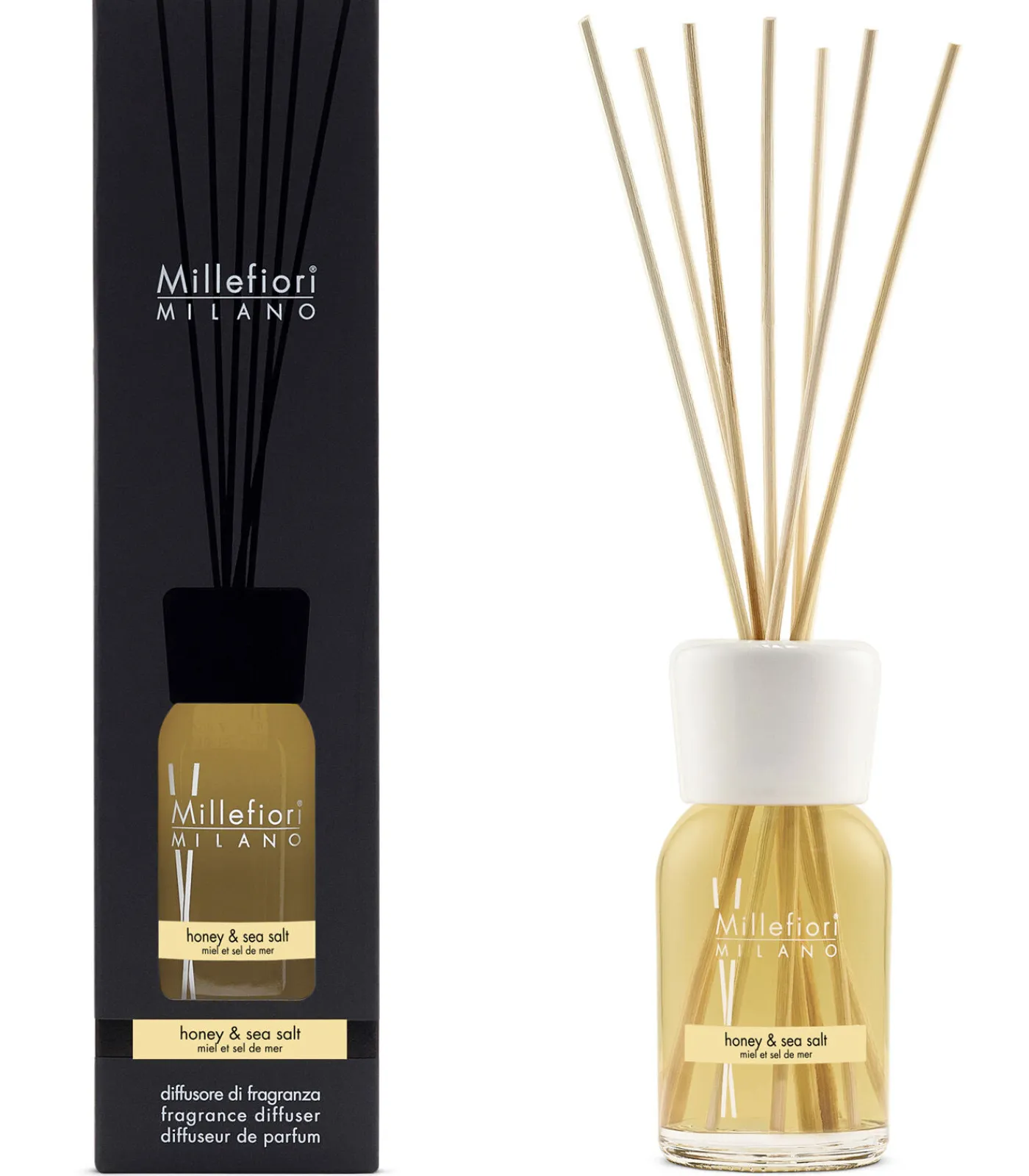 Millefiori Milano Reed Diffuser Honey & Sea Salt 100ml