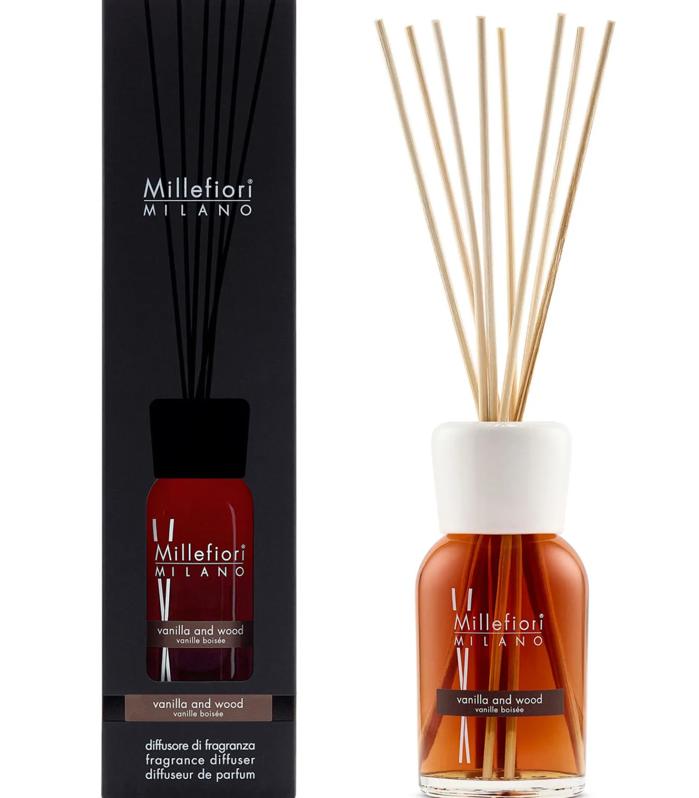 Millefiori Milano Reed Diffuser Vanilla & Wood 250 ml