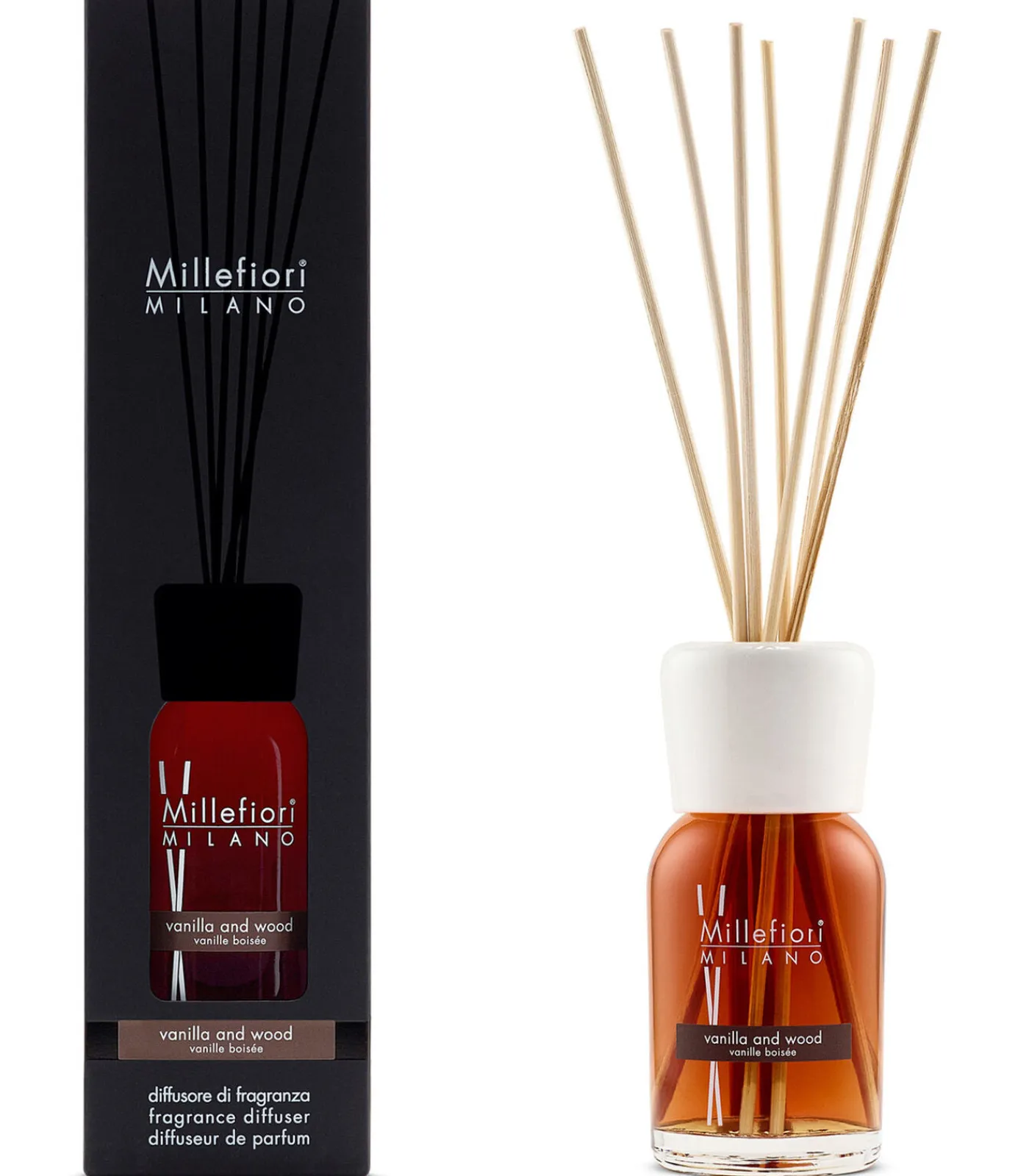Millefiori Milano Reed Diffuser Vanilla & Wood 100ml