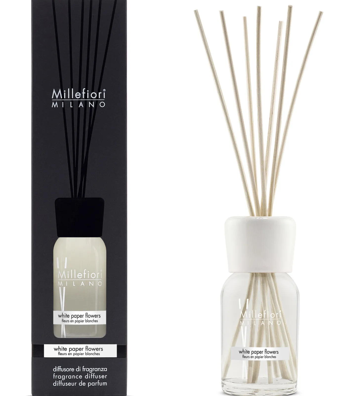 New Milano Reed Diffuser White Paper Flowers 100ml Huisparfums