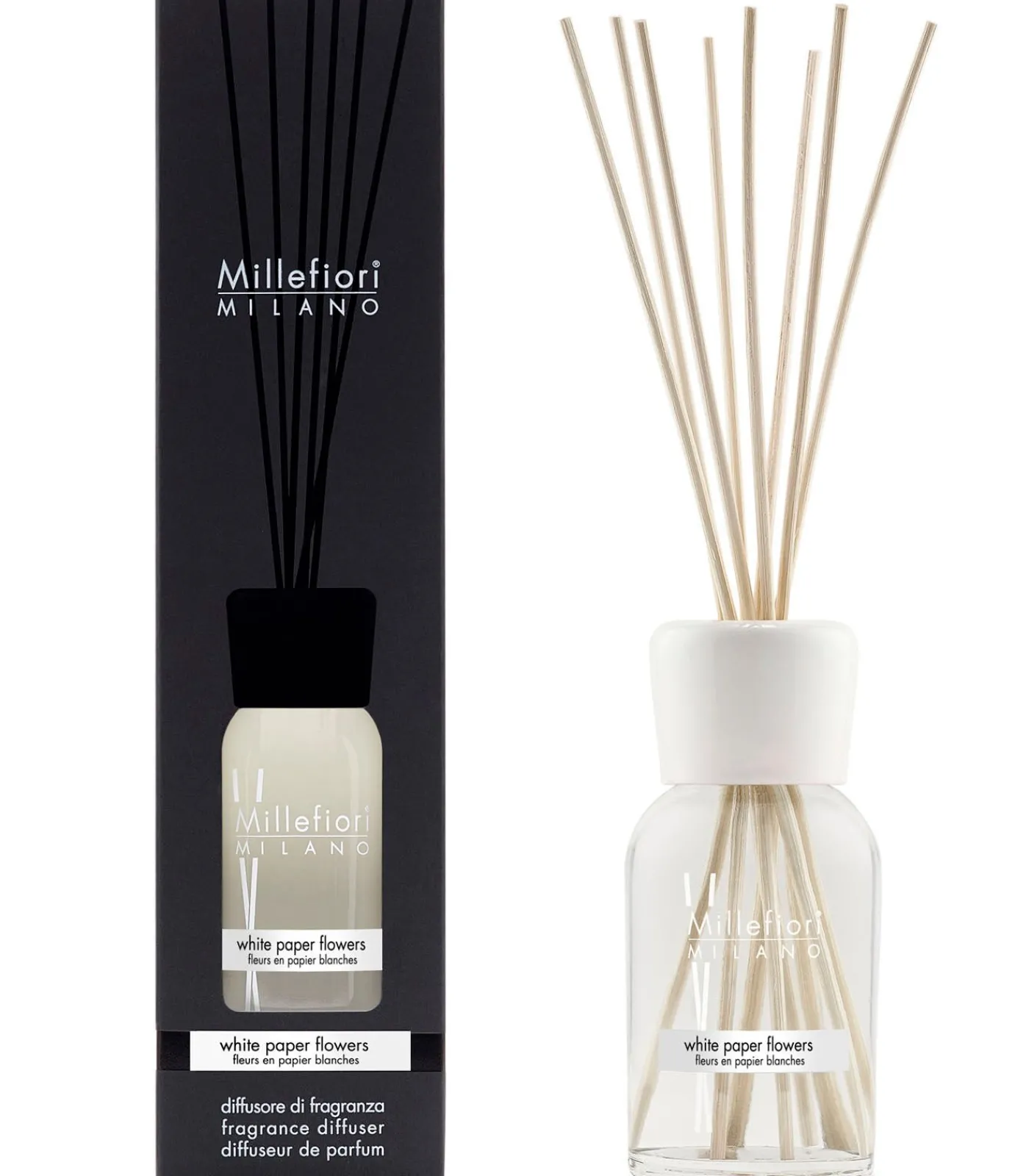 Millefiori Milano Reed Diffuser White Paper Flowers 250 ml