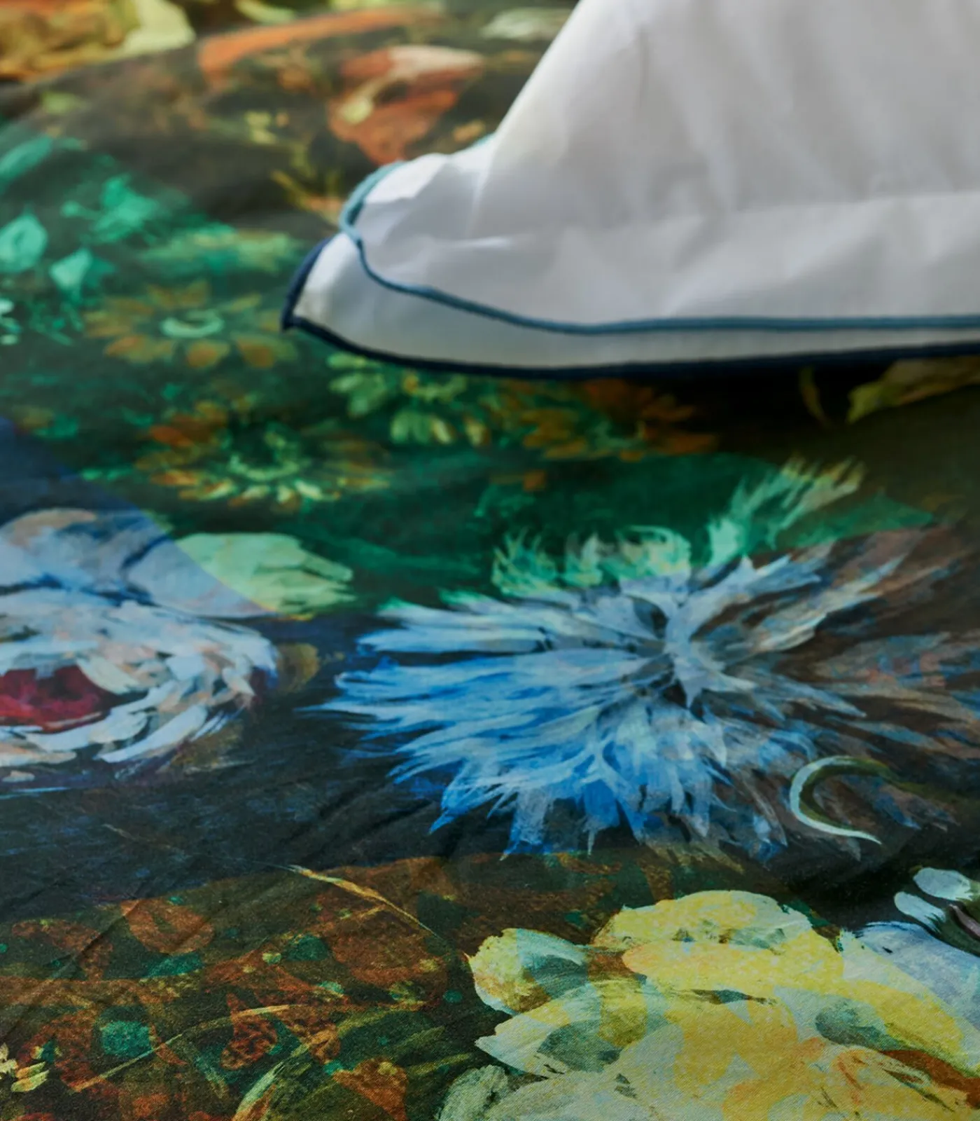 New Minakari Cobalt - Dekbedovertrek in katoen satijn met print Dekbedovertrekken