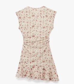 DAMES Koton Mini-jurk Mouwloos Asymmetrisch Bloemenpatroon