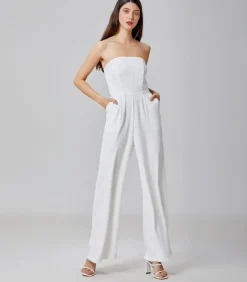 DAMES Smart & Joy Minimalistische bustier jumpsuit