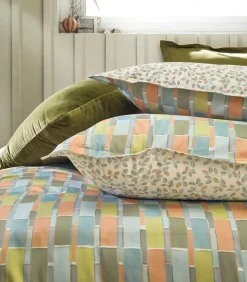 Sale MIX AND MATCH Celadon - Kussensloop Satijn katoen Kussenslopen