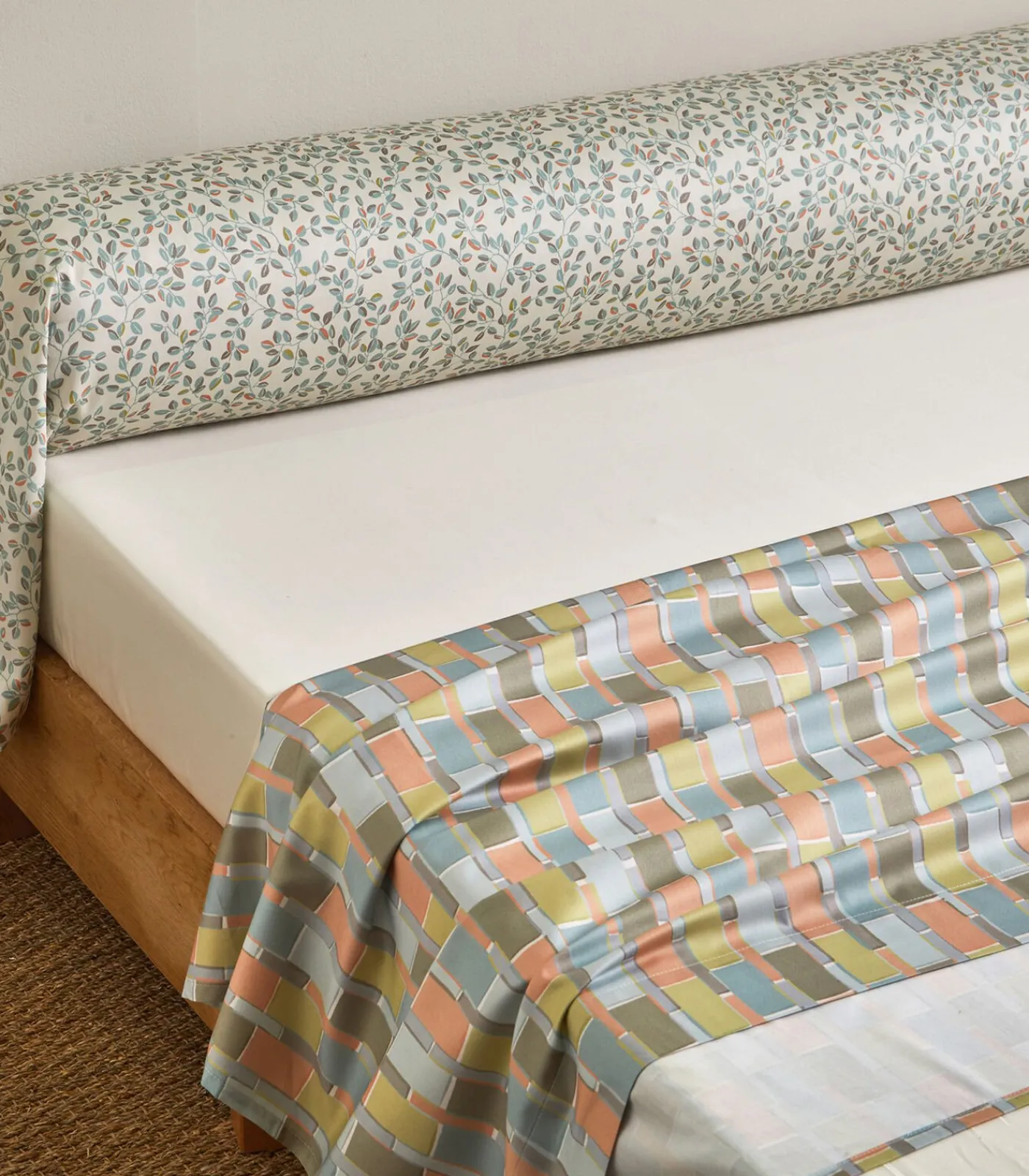 Blanc des Vosges MIX AND MATCH Celadon - Laken Satijn katoen