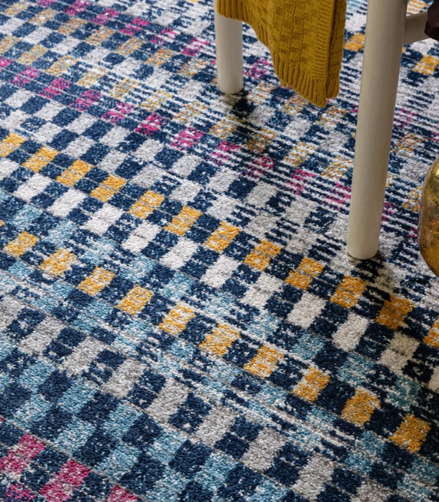 Novatrend Modern platgeweven tapijt CHESS