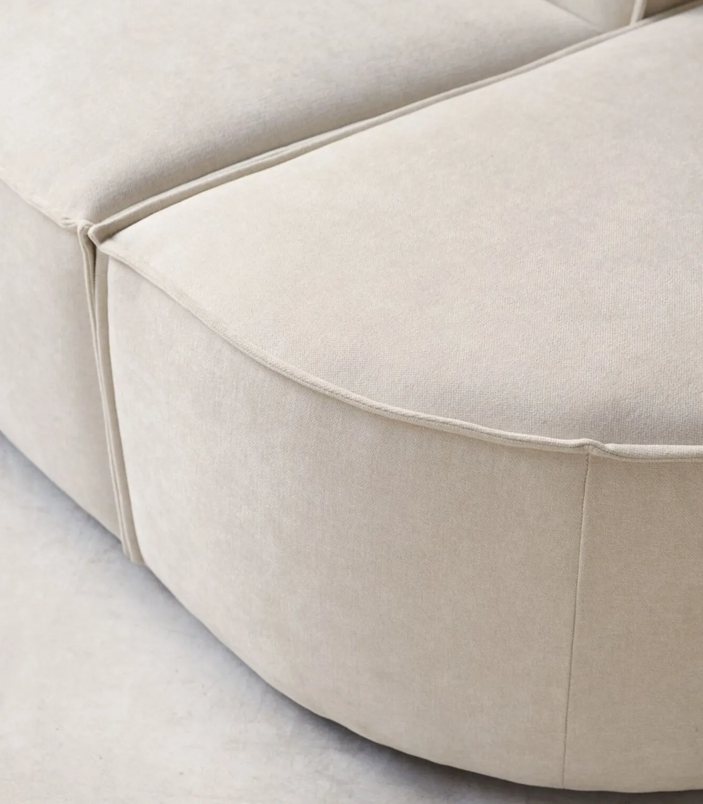 Tikamoon Modulaire loungefauteuil Dario in beige stof