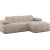 Best Mojo Chaise Longue Bank Rechts - Wollig - Donkerzand Zetels