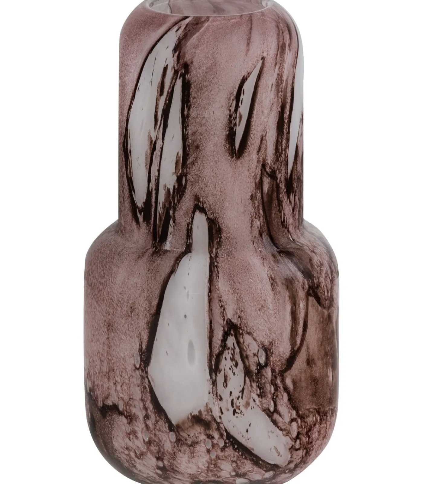 New Monika Vaas - Handgevormd - Glas - Bruin - 36x16x16 Vazen