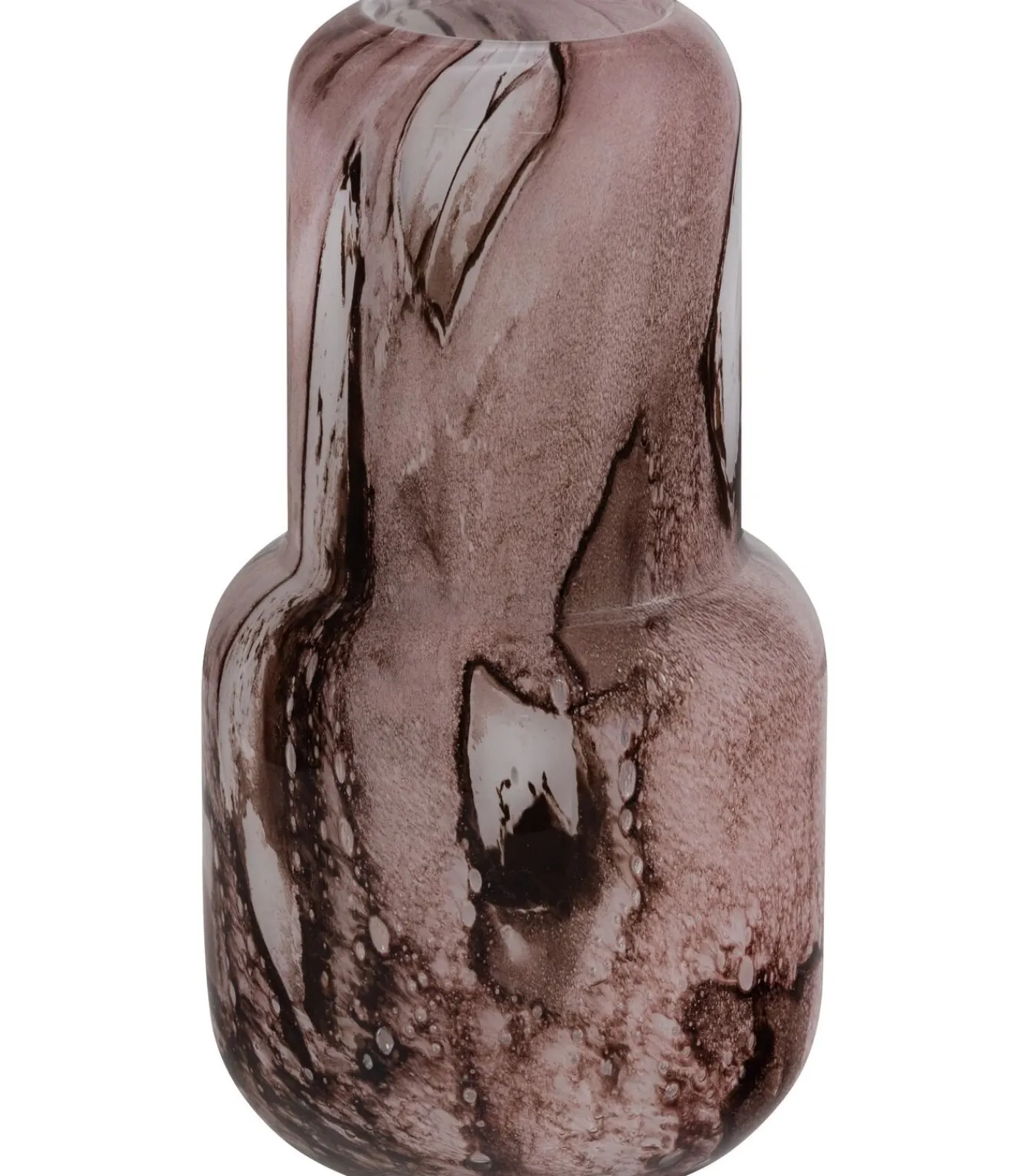 New Monika Vaas - Handgevormd - Glas - Bruin - 36x16x16 Vazen