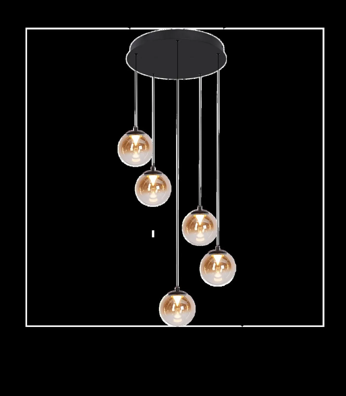 Atmooz Monza 5 - Hanglamp - Zwart