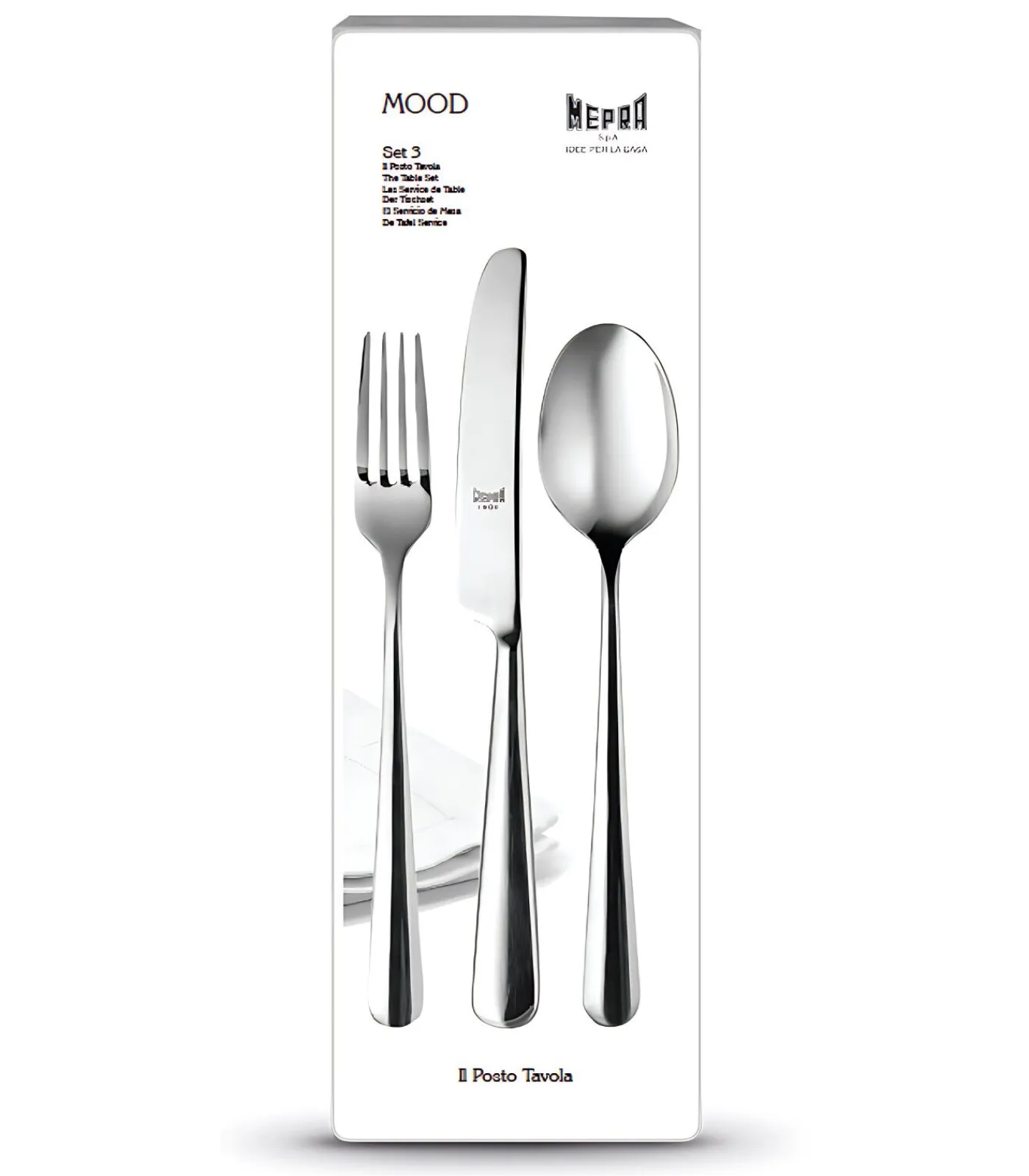 Mepra Mood Giftset 3 Dlg Tafelbestek (1Pers)
