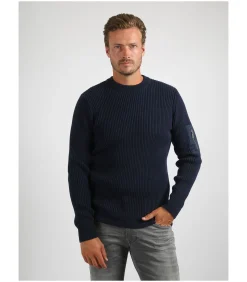 Hot Mou Trui Navy Heren Truien & Cardigans