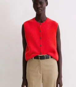 DAMES Marc O'Polo Mouwloos gebreid gilet slim