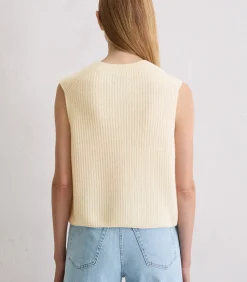 New Mouwloos gebreid gilet slim DAMES Truien & Cardigans