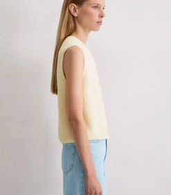 New Mouwloos gebreid gilet slim DAMES Truien & Cardigans