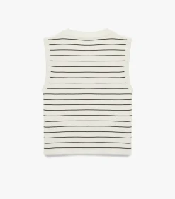 Discount Mouwloze gebreide blouse DAMES T-Shirts & Tops