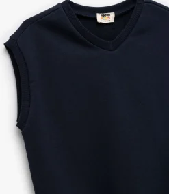 Kinderen Koton Mouwloze Kindertrui V-hals Katoen