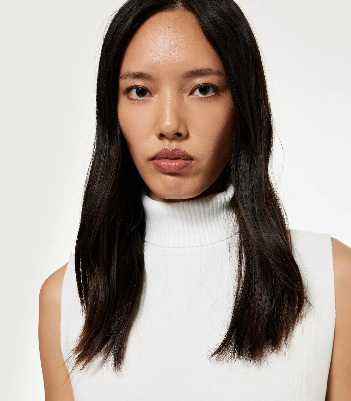 DAMES Koton Mouwloze Top Coltrui Ecru