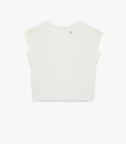 Outlet Mouwloze T-shirt Ronde Hals Modal DAMES T-Shirts & Tops