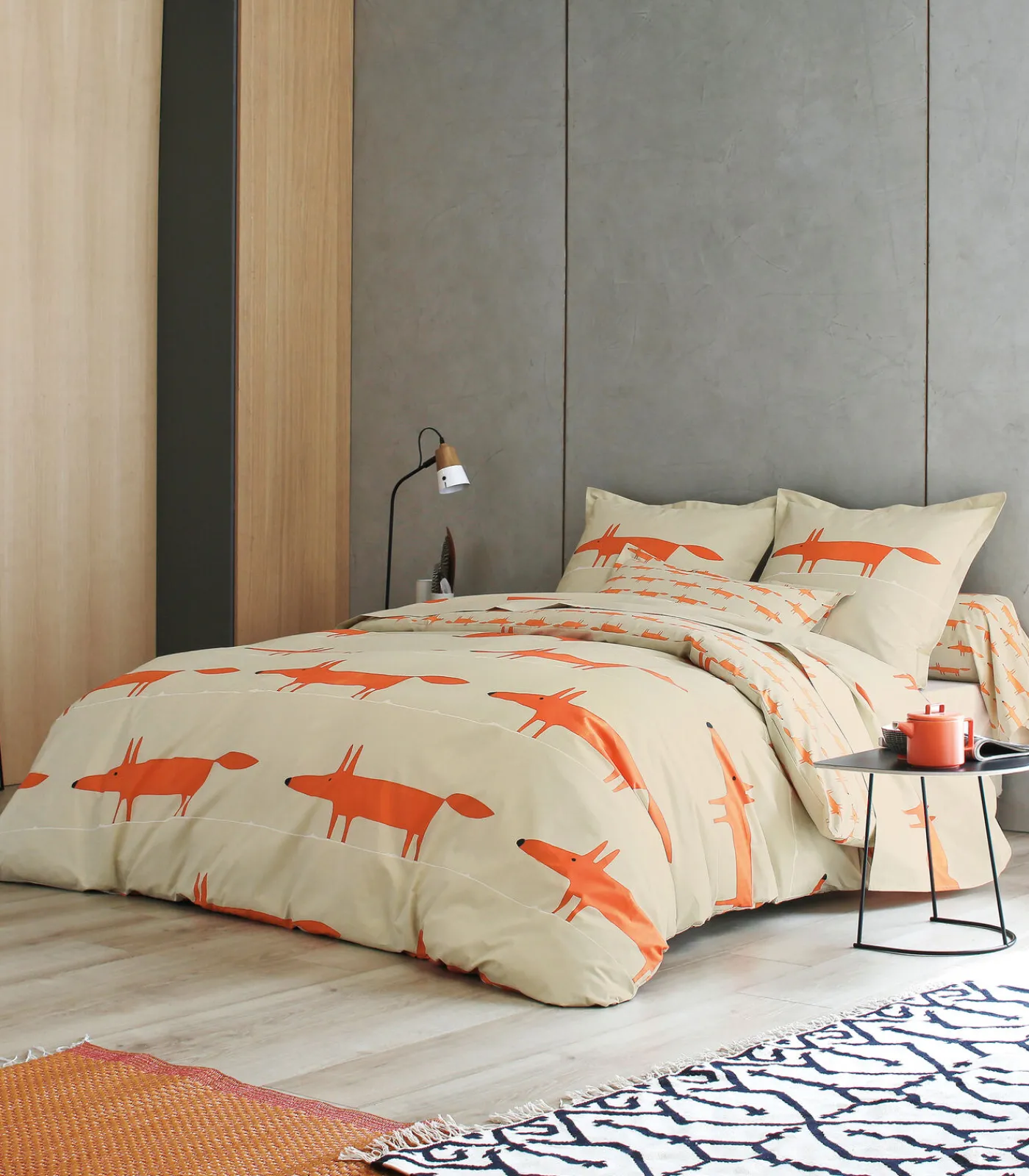 Scion Living MR FOX Mandarine - Laken Perkaal Katoen