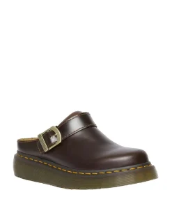 Sale Muiltjes Dr. Martens Laketen van bruin leer Heren Schoenen