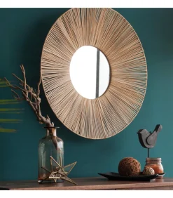 New Natuurlijke rotan spiegel van 60 cm Spiegels