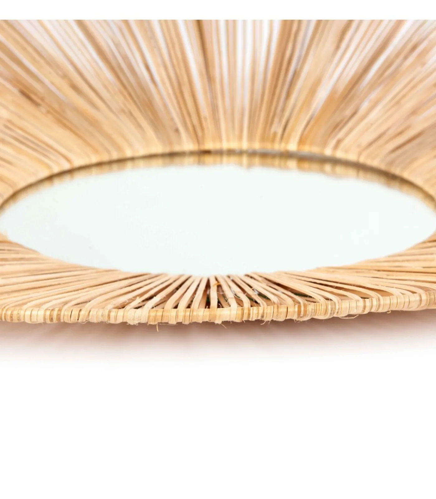 New Natuurlijke rotan spiegel van 60 cm Spiegels