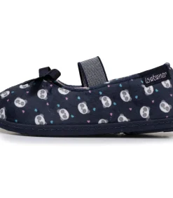 Kinderen ISOTONER Navy panda pantoffels voor kinderen
