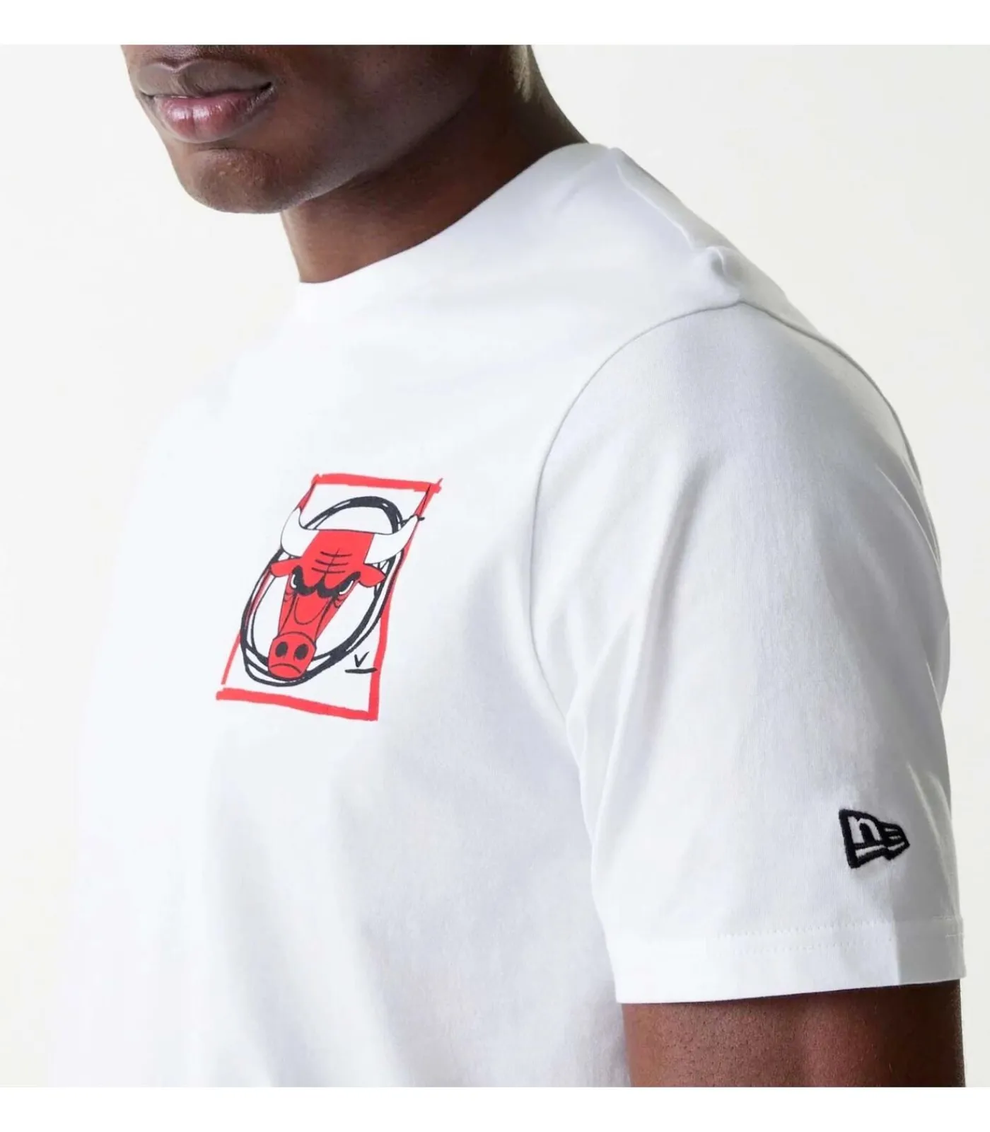 Hot Nba Photogrphc Print Reg Tee Chibul Whi Heren T-Shirts & Polo's
