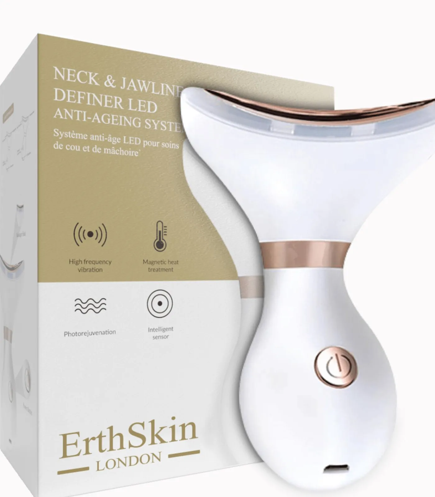 Erth Skin London Neck & Kauwslang Definiënt LED anti-verouderings systeem (wit)
