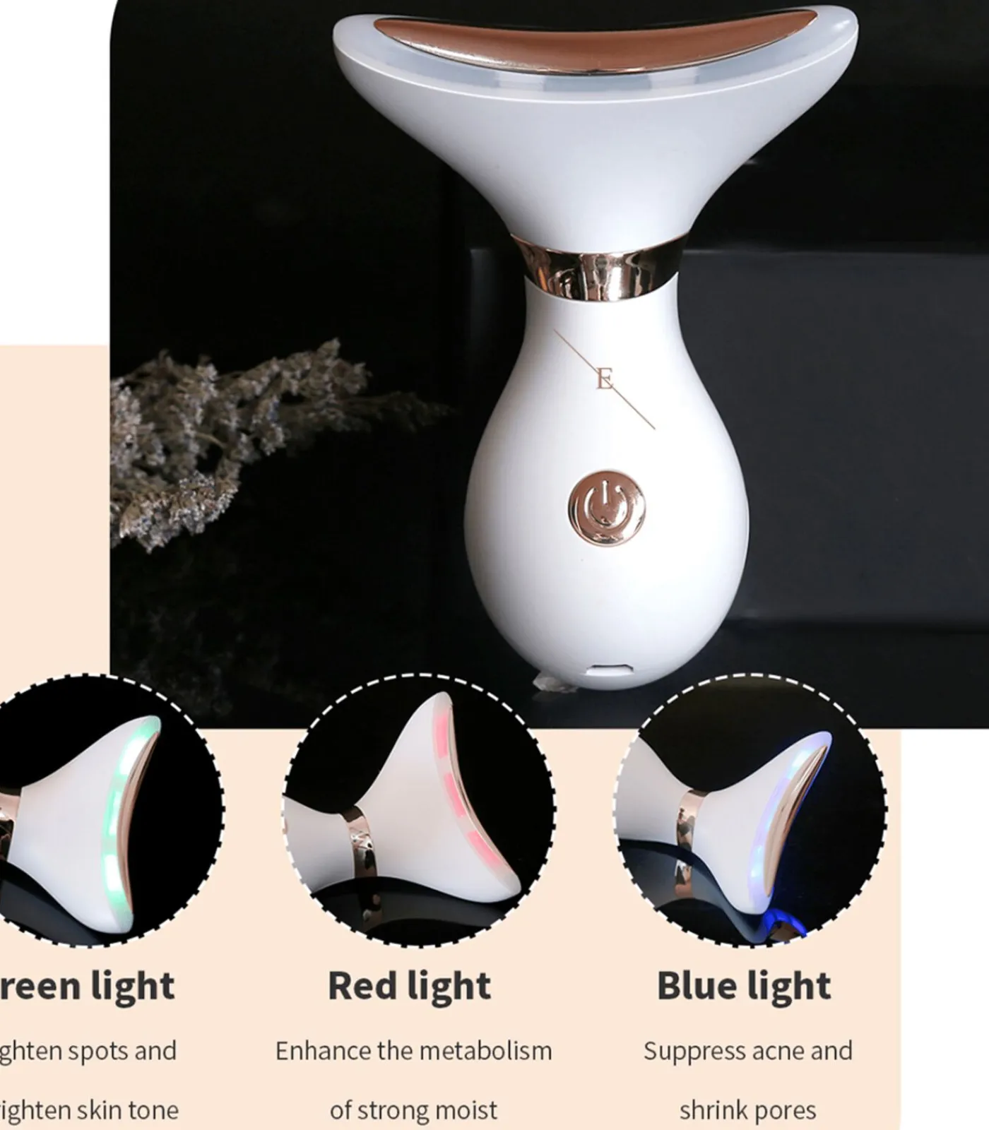 Erth Skin London Neck & Kauwslang Definiënt LED anti-verouderings systeem (wit)