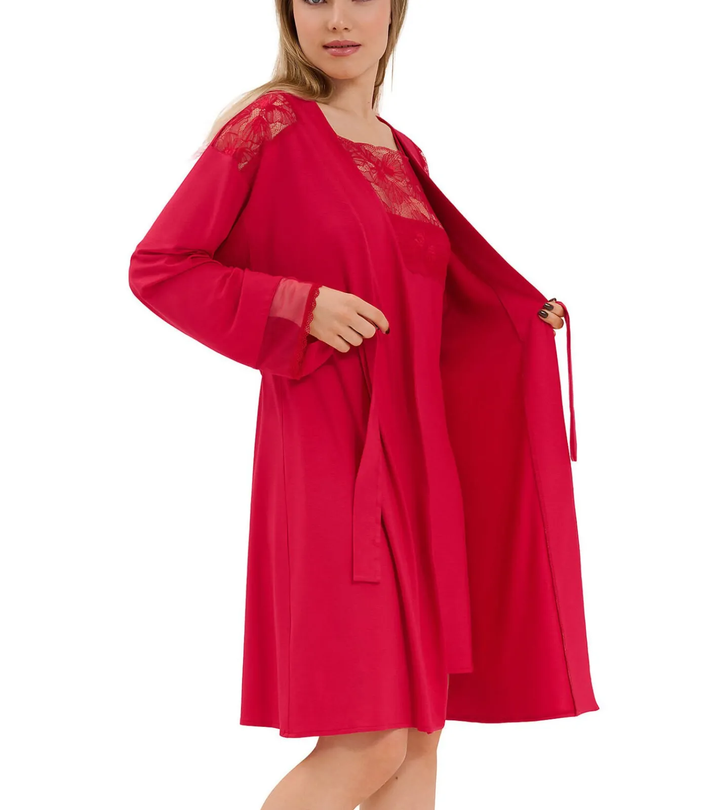 Sale Negligé met lange mouwen Sympathy DAMES Badjassen