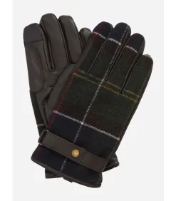 Heren Barbour Newbrough tartan gloves - classic