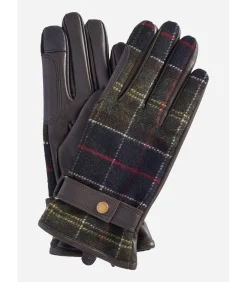 Heren Barbour Newbrough tartan gloves - classic