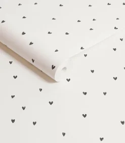 Next - Vliesbehang - Ditsy Heart Black & White - 1000x52