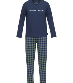 Heren Tom Tailor Night Wear Heren Pyjama Blauw