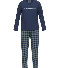 Heren Tom Tailor Night Wear Heren Pyjama Blauw