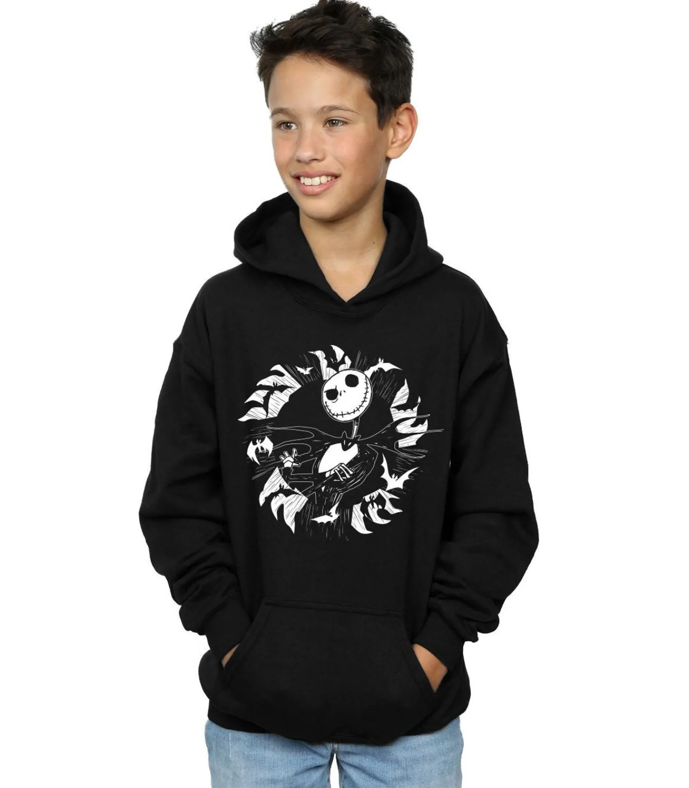 Kinderen Disney NIGHTMARE BEFORE CHRISTMAS - Trui met kap - Zwart