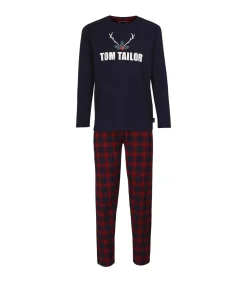 Heren Tom Tailor Nightwear Heren Pyjama Schotse Ruit