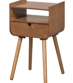 WOOOD Nils Nachtkastje/Bijzettafel - Hout - Naturel - 54x36x30