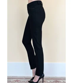 DAMES BLEU D'AZUR NOAH Slim fit jeans in intens zwart rock