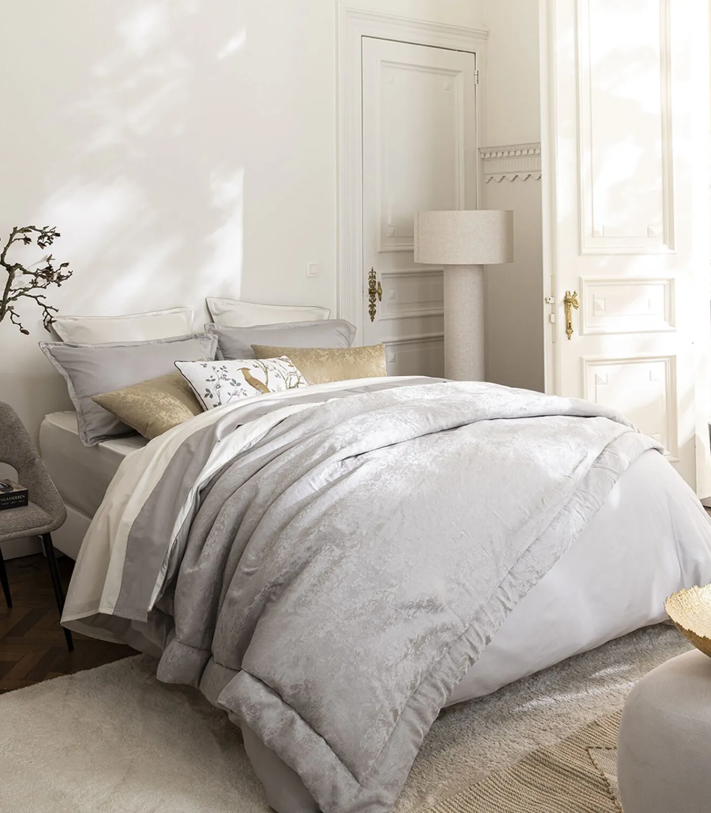 Nobel - Effen laken in biologisch katoen satijn 270x300 cm Lakens