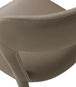 WOOOD Noble Eetkamerstoelen - Leerlook - Zand - Set van 2