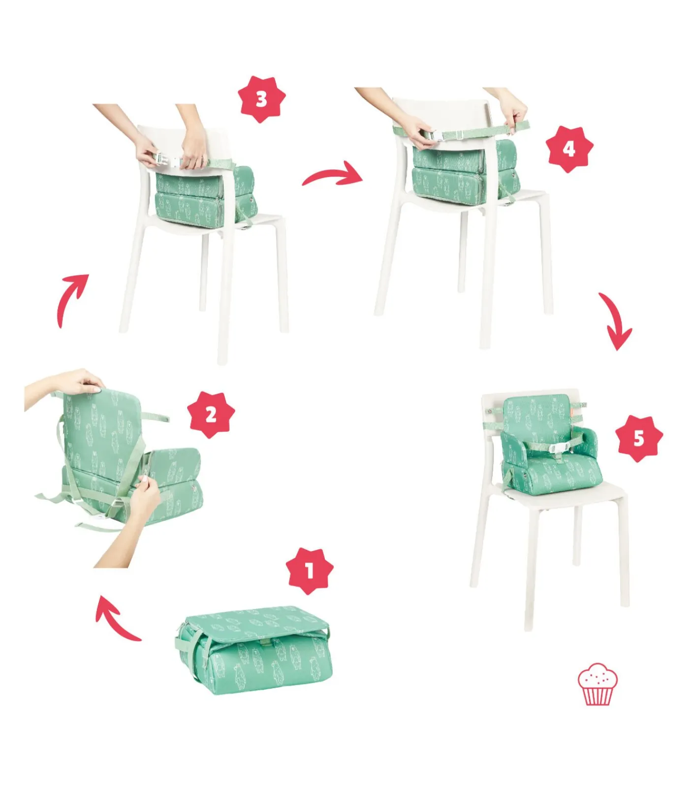 Kinderen BADABULLE Nomad stoelverhoger